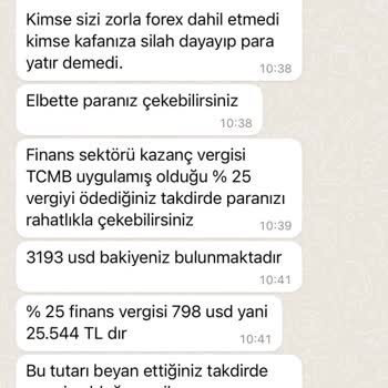 Metatrader 5 Üzerinden Para İadesi Yapılmaması.