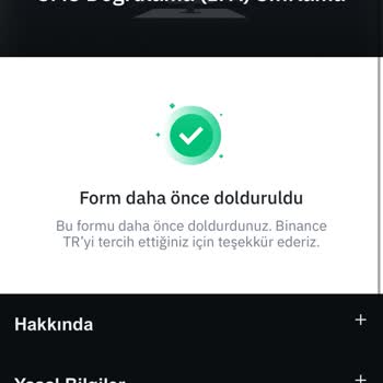 Binance TR Telefon Numarası Güncelleme