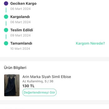 Sürat Kargo Dolap Ürünüm Elime Ulaşmadı
