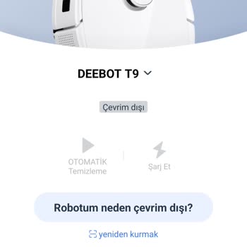 Ecovacs #Deebot T9 Uygulama Çalışmıyor