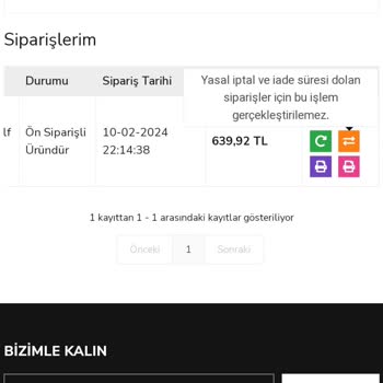 Spigen 31 Günde Gelmeyen Ürün İade Edemiyorum!