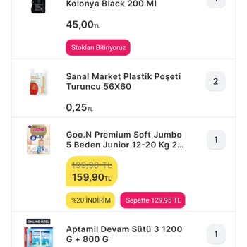Teslim Edilmeyen Ürünler Migros