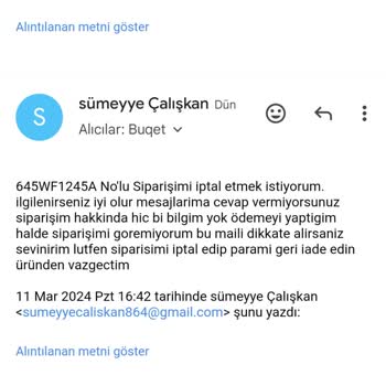 Buqet Official Müşteri Hizmetlerinde İptal Sorunu Ve Yanıt Eksikliği