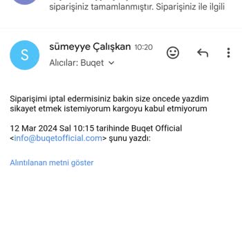 Buqet Official Müşteri Hizmetlerinde İptal Sorunu Ve Yanıt Eksikliği