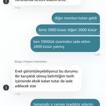 Amazon Müşteri Hizmetleriyle Yaşanan İade Karmaşası