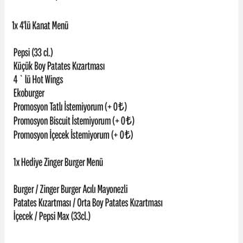 KFC Sipariş İptal Sorunu
