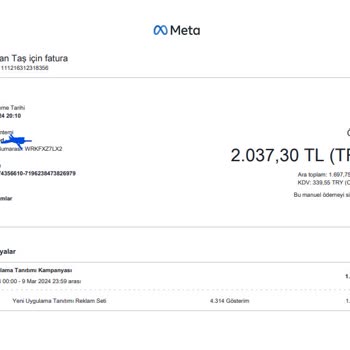 Facebook Business Meta Habersiz Reklam Harcaması Yapmış!