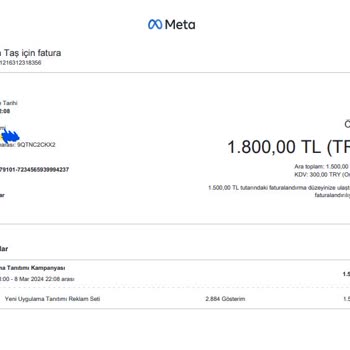 Facebook Business Meta Habersiz Reklam Harcaması Yapmış!