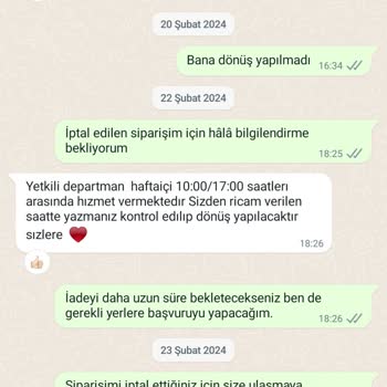 Kıyafet Sepeti Ücret İadesi Yapmıyor