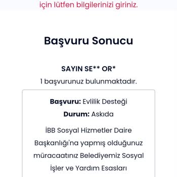 İbb Evlilik Desteği Reddedilmesi