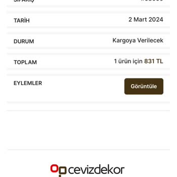 Ceviz Dekor Kampanyalı Fiyatlar Ve Eksik Hizmet Deneyimi