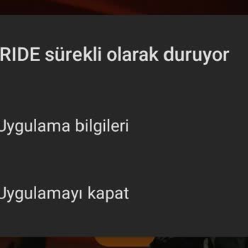 CFMOTO Ride Uygulamadan Atma Sorunu.