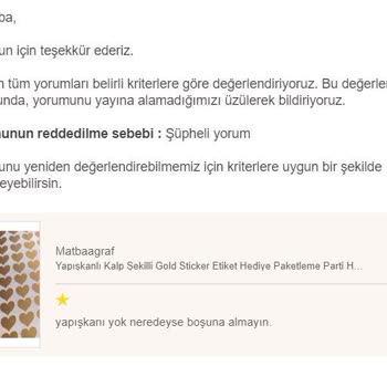 Trendyol Yorum Politikasına Veda