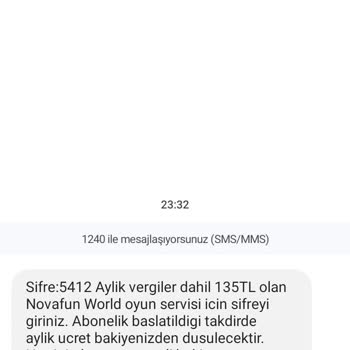 Vodafone Üzerinden Yapmamış Olduğum Bir Üyelik