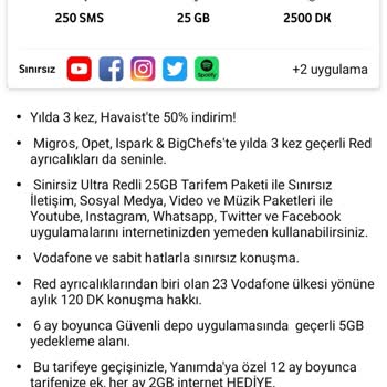 Vodafone Tarife Ve Ücretlendirme