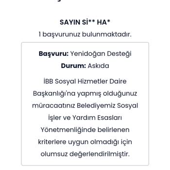 İBB Yenidoğan Desteği Vermiyor
