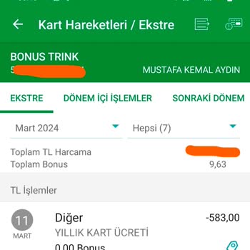 Garanti BBVA Haksız Yıllık Aidat Kesintisi