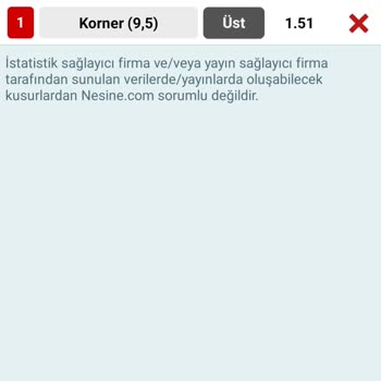 Nesine Uzatmalarda Korner Sayılmıyor