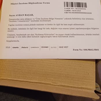 FLO Ayakkabı FLO Kendi Kendine Topuğu Çöküp Yırtılan Ayakkabıyı Değişmiyor