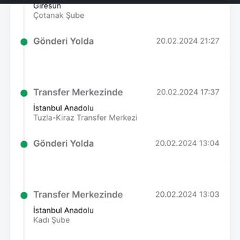 Trendyol Express Tex İstanbul İçi Kargoyu Giresun'a Götürüp, Ekstra Kargo Ücret Aldı.