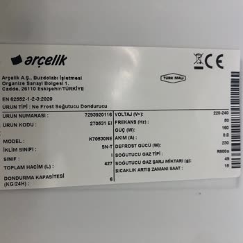 Arçelik Buzdolabı Değişiminde Eski Ve Farklı Ürün Yolladı