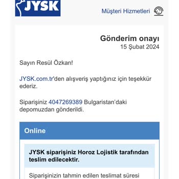 JYSK Ürün Yok Ortada