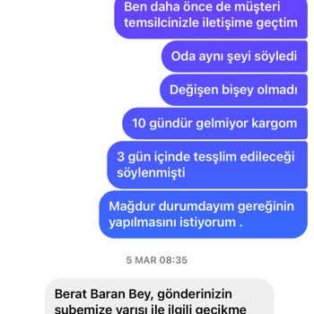 UPS Türkiye Kargomu Getirmiyor Şikayetçiyim