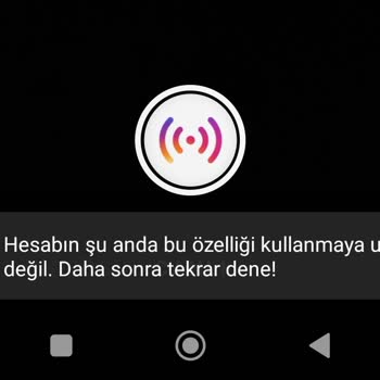 Instagram Canlı Yayın Açamıyorum