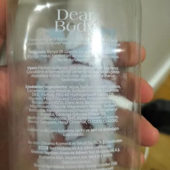 A101 De Satılan A101 Urunu Dear Body Marka Dus Jeli