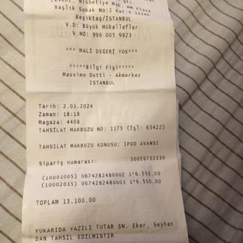 Massimo Dutti Online Dan Sipariş Verince Ürünüm Gelmedi