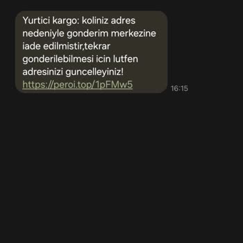 E-ticaret Marka Taklidiyle Dolandırıcılık Kargo Bana Ait Değil