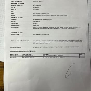 HP Zbook Fury Ayıplı Ürün