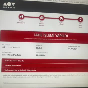 Ebebek Ve AGT Kurye Hizmetleri A. Ş. Mağduriyeti Okuyun