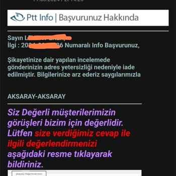 Doğruya Yanlış, Yeterli Olana Yetersiz Diyen PTT Kargo