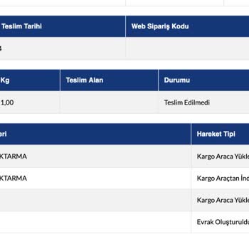 Sürat Kargo Teslim Edilmeyen Kargo