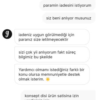 Gardrops Paramın İadesini İstiyorum!