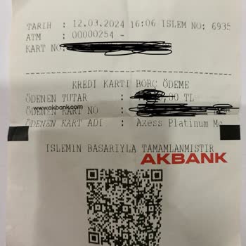 Akbank Kendi Hatasından Kredi Kartımı Kapattı.