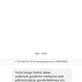 E-ticaret Marka Taklidiyle Dolandırıcılık İade Bahanesiyle Şüpheli Mesaj!