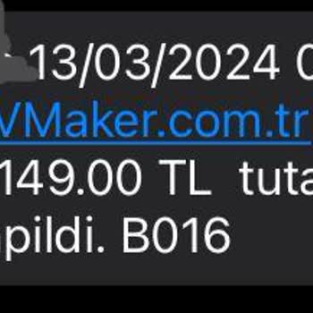 CV Maker Hesaptan Para Çekilmesi