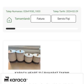 Karaca Züccaciye Karaca Lütfen Sorunumu Çözümle