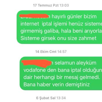 Vodafone Ev İnterneti Mağduriyeti