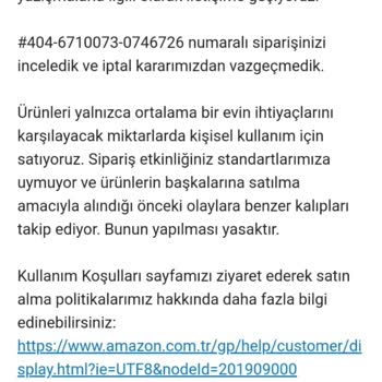 Amazon Mama Satışı Engelliyor