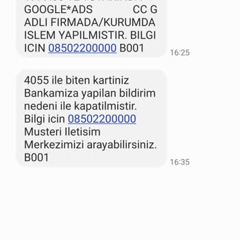 Ziraat Bankası Google'ın İzinsiz Kredi Kartından Para Çekmesi