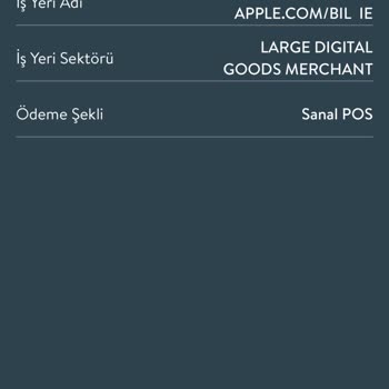 Apple.com/bıll Ve TEB Bankası