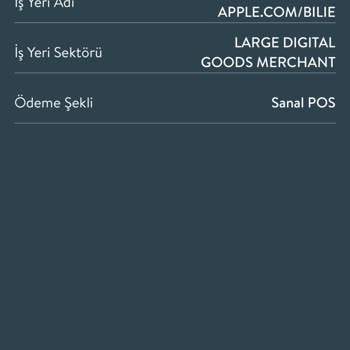 Apple.com/bıll Ve TEB Bankası