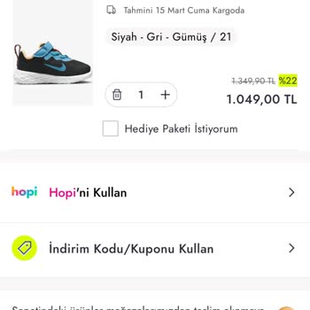 Boyner Çark %35lik Kuponu Kullandırmıyor