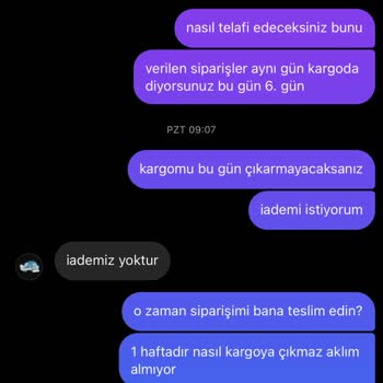 Sneakerslife.tr 10 Gündür Kargoya Verilmedi.