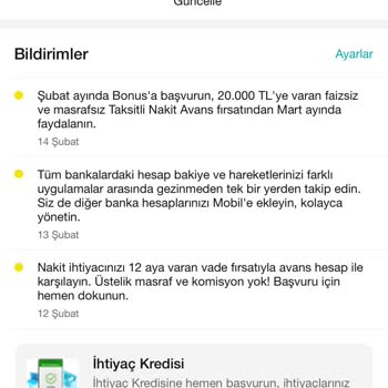 Garanti BBVA 20 Bin Tl 6 Taksitle Faizsiz Nakit Avans