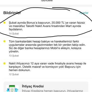 Garanti BBVA 20 Bin Tl 6 Taksitle Faizsiz Nakit Avans
