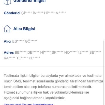 Aras Kargo Bana Ait Olamayan Kargo